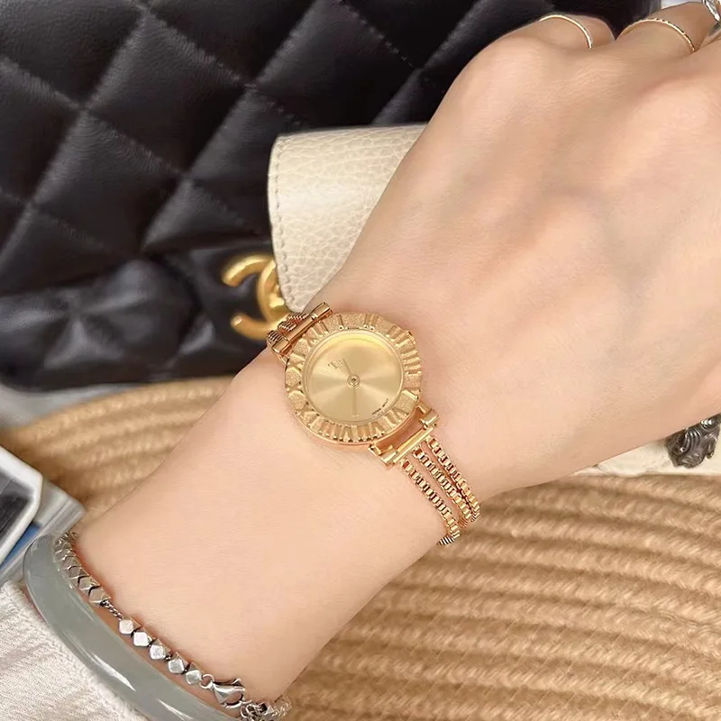 New retro elegant fashion women's watch student trend classic simple automatic water quartz women's watch birthday gift