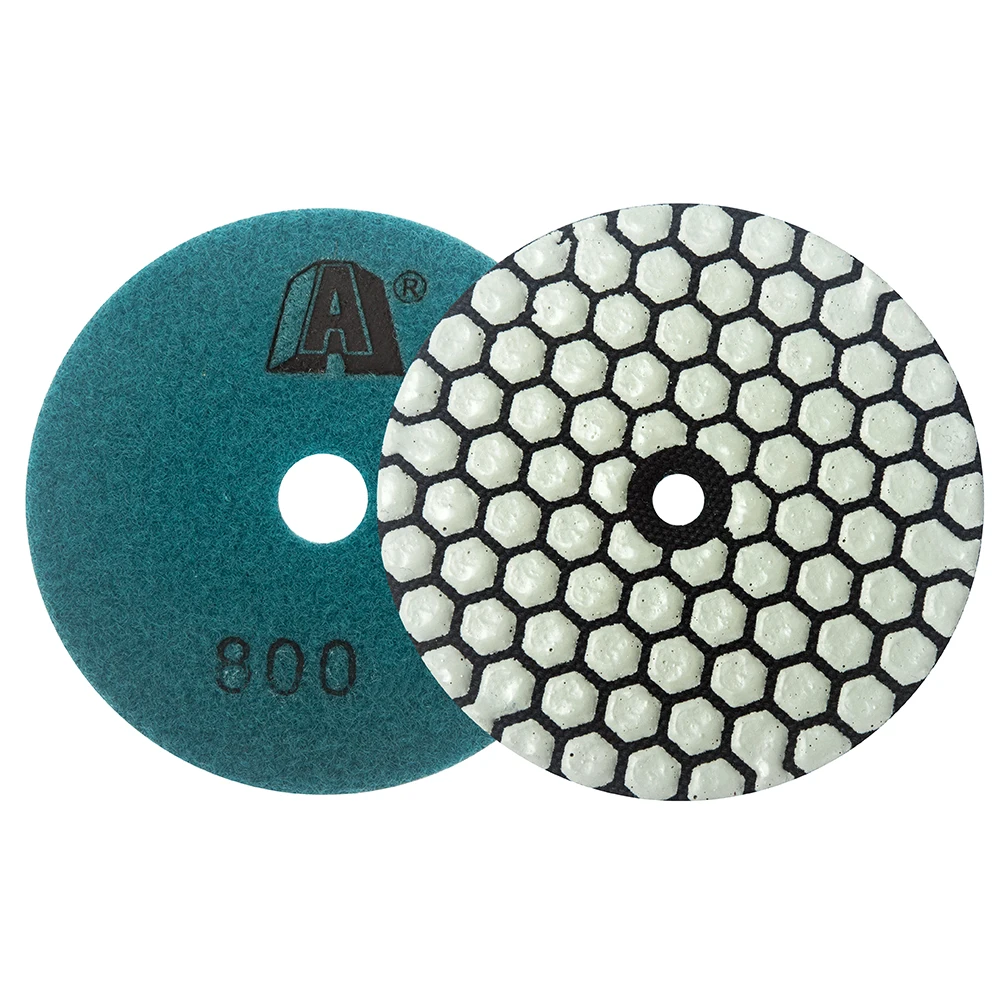 7 Pcs 8 Inch 200mm Abrasive Diamond Dry Polishing Pads for Granite Stone Concrete Marble Polishing Use Grinding Disc