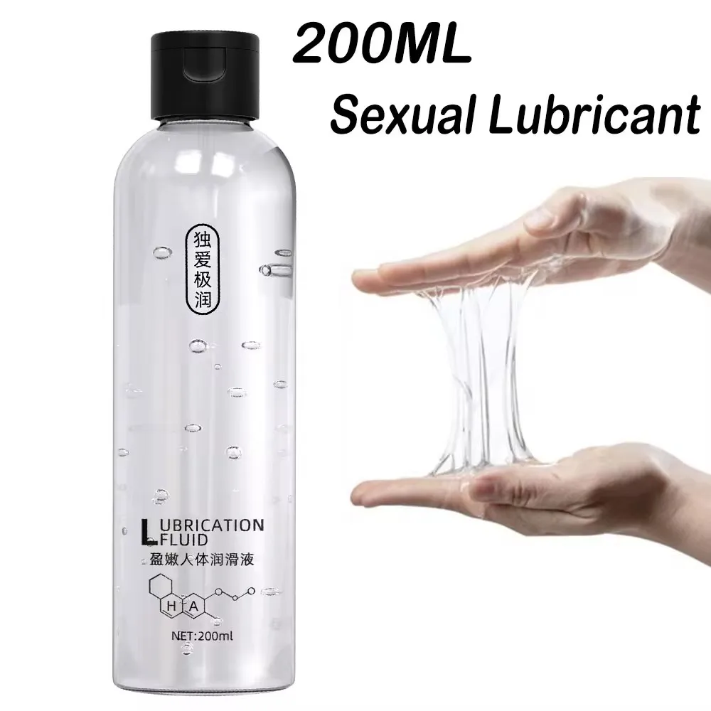 200ML Glijmiddel Glijmiddel op waterbasis Veilig Intieme Gel Vaginale Anale Smeerolie Volwassen Voor Vrouwen/Mannen Paar erotisch Product