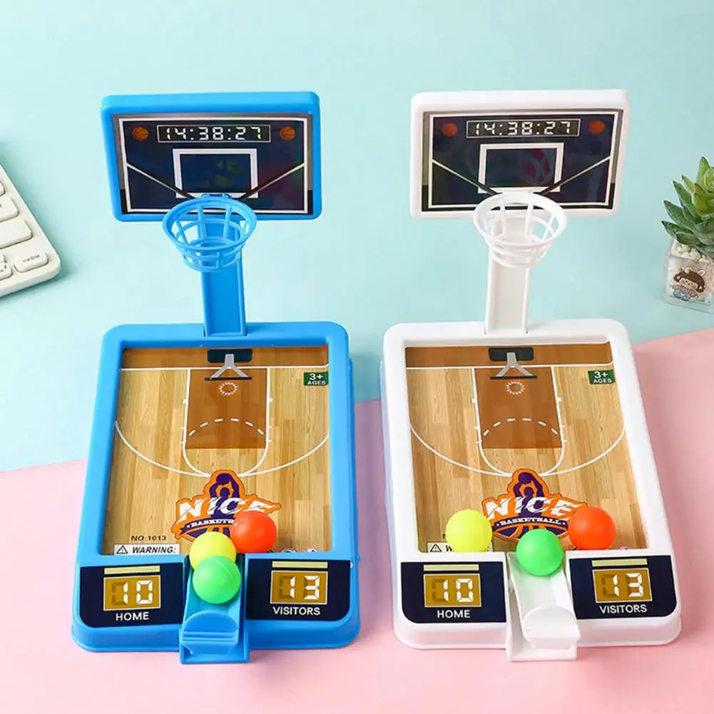 Indoor Basketball Shooting Sports Games Children Play Sets 3/8 Balls Interactive Kids Board Game Desktop Ball Children Kids Toy