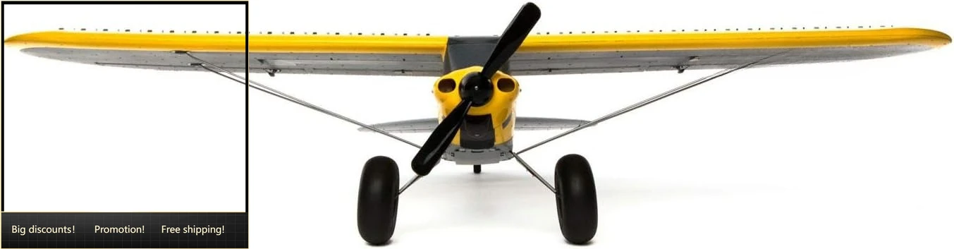 

Бестселлер: Радиоуправляемый самолет Carbon Cub S 2 1.3м BNF Basic (передатчик, аккумулятор и зарядное устройство в комплект не входят) с функцией Safe, желтый