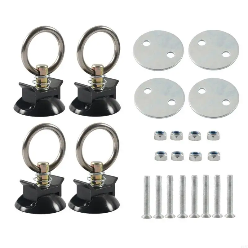Tie Down System with Round Rings for Truck Beds Round Tie Down Anchors Point