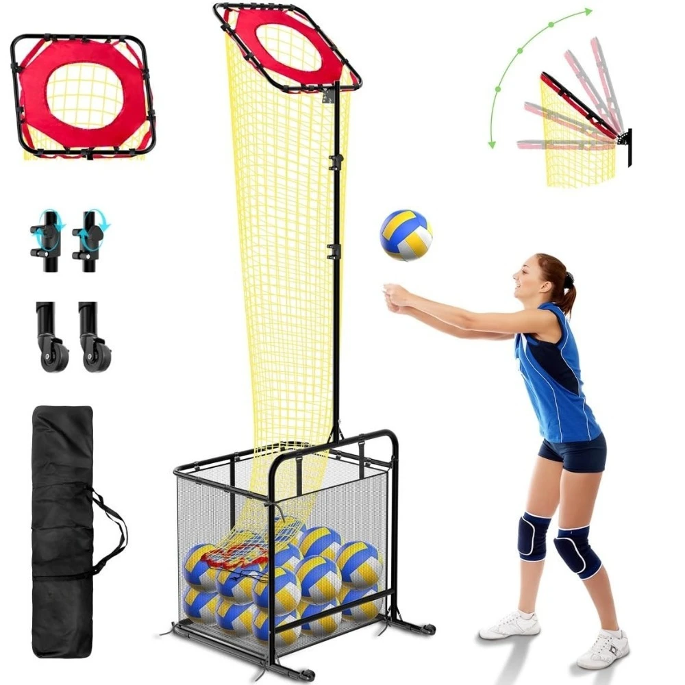 Portable Volleyball Practice Net Target Training Net Foldable Easy Setup Beach Volleyball Equipment