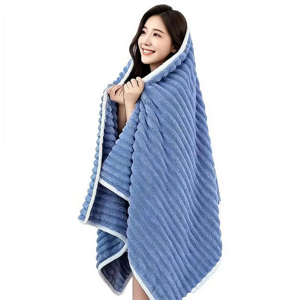 70x140 CM Coral Fleece Bath Towel, Ultra Soft Quick-Dry Bath Sheets, Lightweight Highly Absorbent Towels for Home Spa Gym Travel