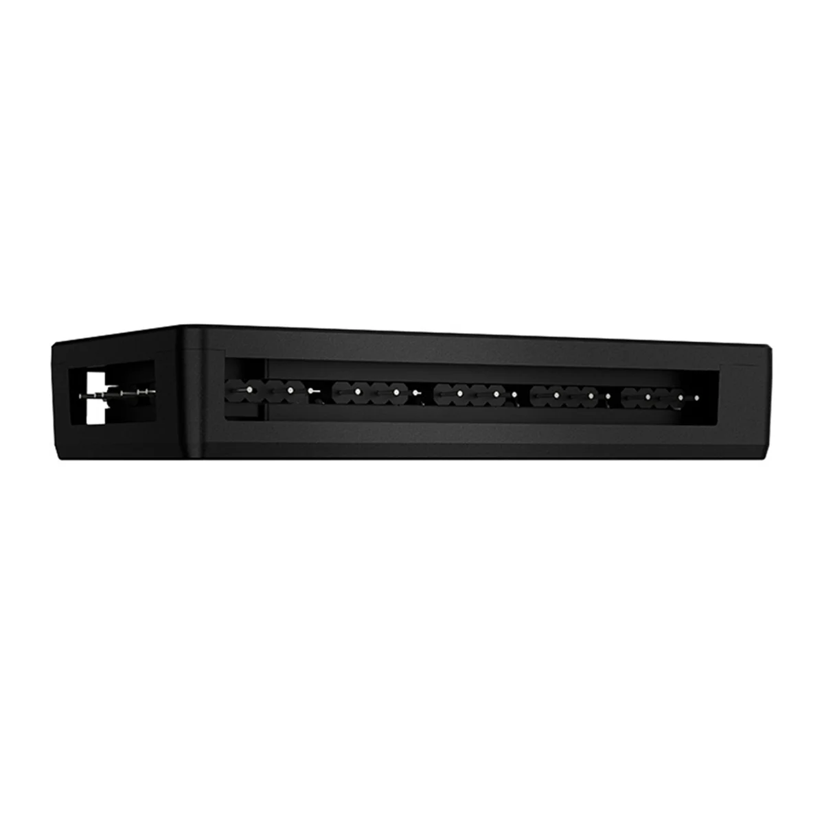 

AB01 SC700 A-RGB Fan Hub, 12-Port 5V 3Pin ARGB Fan HUB, Magnetic Backplane Design, Suitable for 5V 3-Pin , SATA Powered
