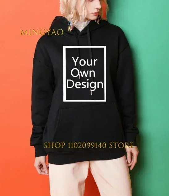 

Men's and Women's Hoodies DIY Your Favorite Photos or Logo Sweater Fashion Customized