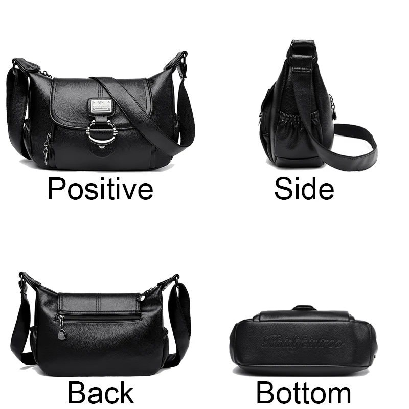 The New Style Bag Leather Luxury Handbags Women Bag Designer Solid Color Women Shoulder Messenger Bags for Women 2024 Sac A Main