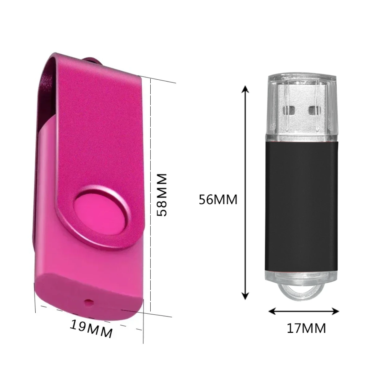 10Pcs/lot USB 2.0 Flash Drive 64GB 128GB Pen Drive 16GB Pendrive 32GB Disk On Key USB Stick 1GB 2GB 4GB 8GB Memory Flash Disk