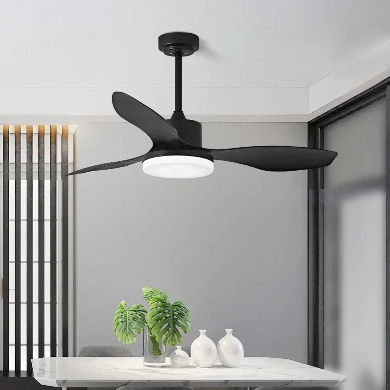 48inch Led Ceiling Fan with Lamp Roof Lighting Fan Modern Bedroom Living Room Kitchen Decorate Ceiling Fans with Remote Control