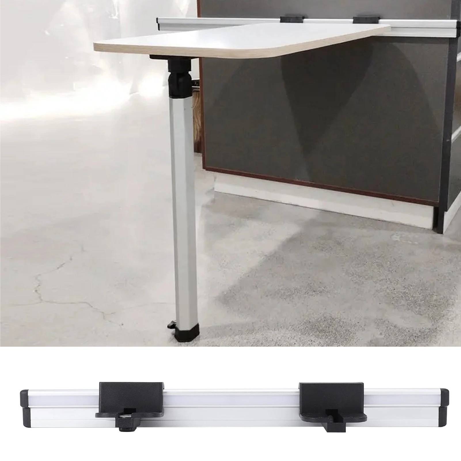 

RV Table Slider Rail 20inch Aluminum Alloy Anodized Table Guide Rails with Buckles for RV Camper Motorhome Trailer Caravan