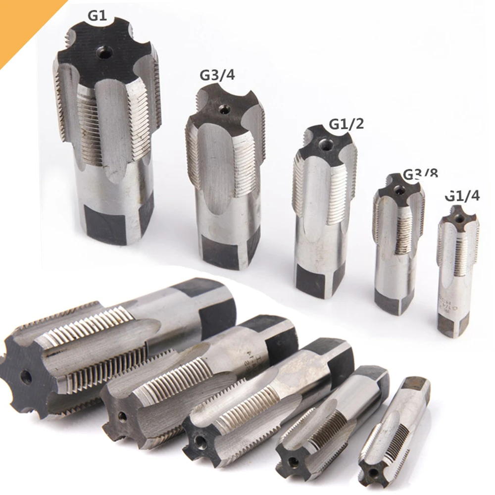 ETOPOO High Quality 1pc G1/8 1/4 3/8 1/2 3/4 HSS Taper Pipe Tap BSP Metal Screw Thread Cutting Tools