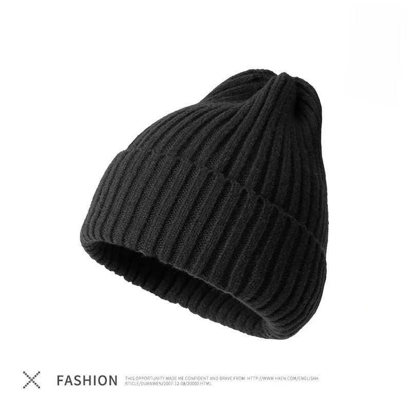 Nice Men Women Knitted Hat Beanie Skullcap Sailor Cap Cuff Brimless Retro Soft Unisex HipHop Elastic Warm Winter Ski Beanie Hats