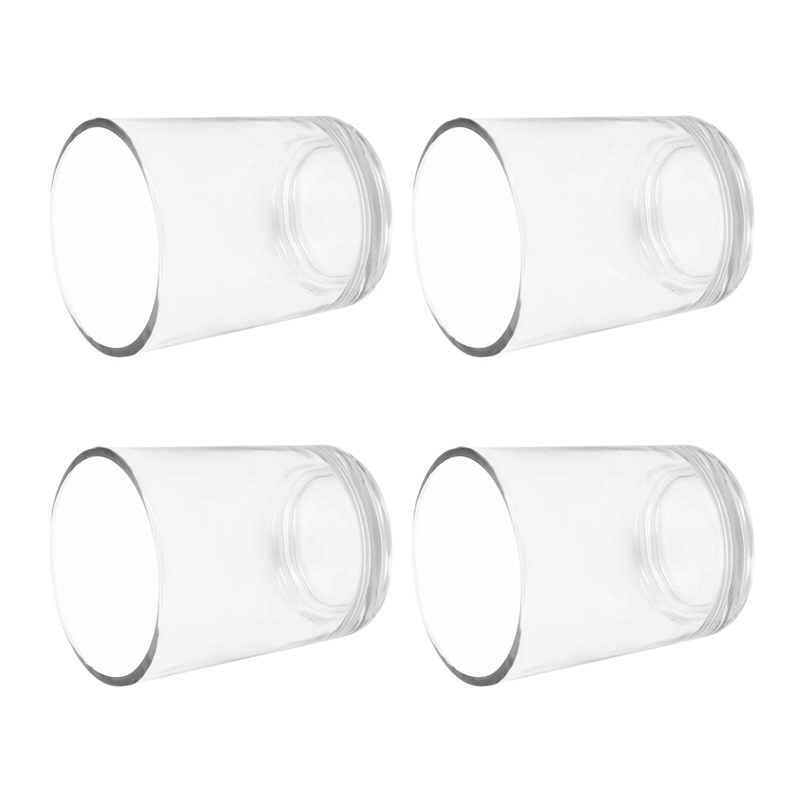 

4Pcs Glass Transparent Container Cup Decor for Wedding Banquet Table Scene Candleholder Decor