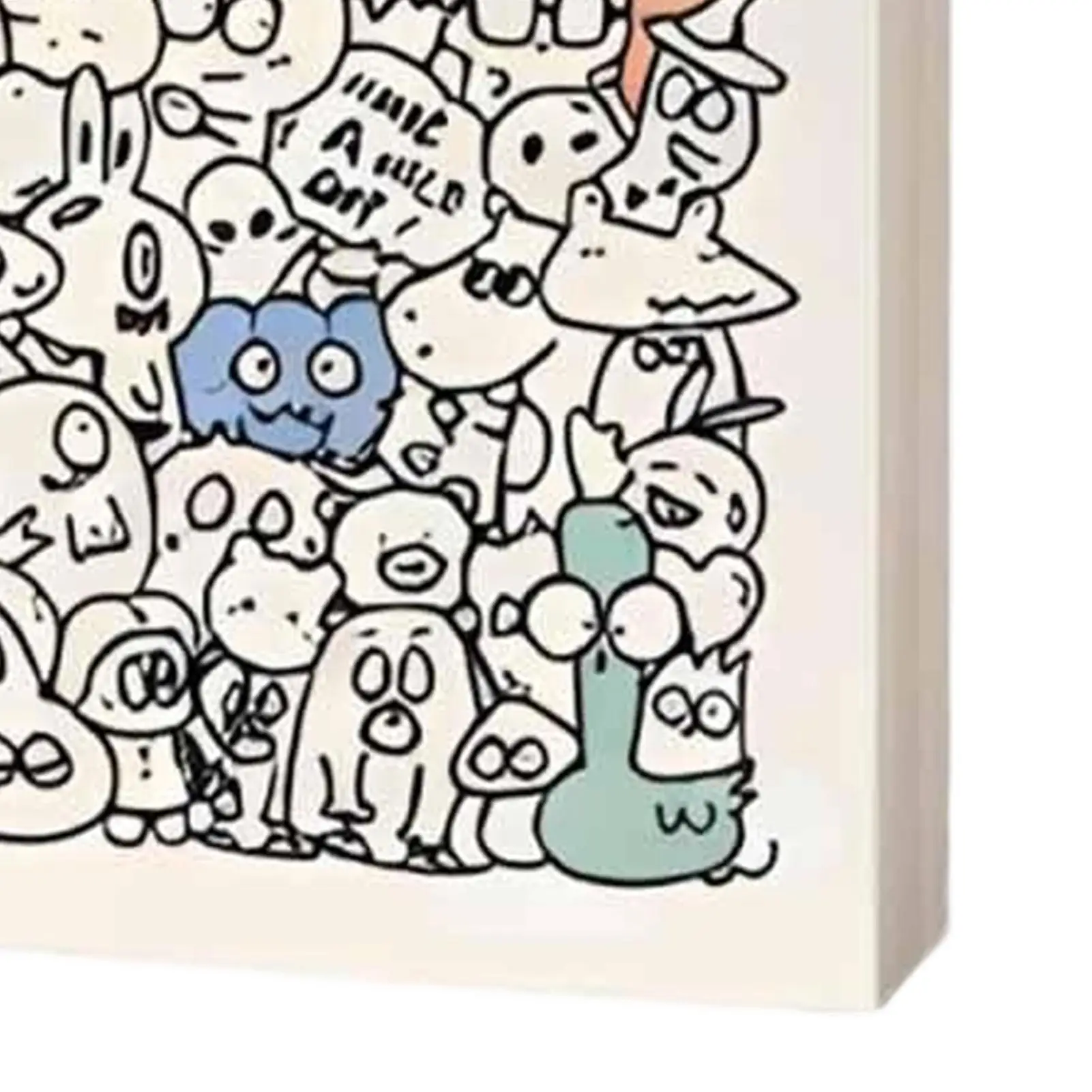 Livre de coloriage pour adultes Doodle Art, activité esthétique de pleine conscience, livre de coloriage mignon pour femmes, hommes, adultes, maison, bureau, école