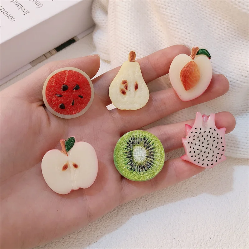 Korean Simulation Fruit Geometric Hair Clips Girls Quirky Cute Side Clips Party Headwear