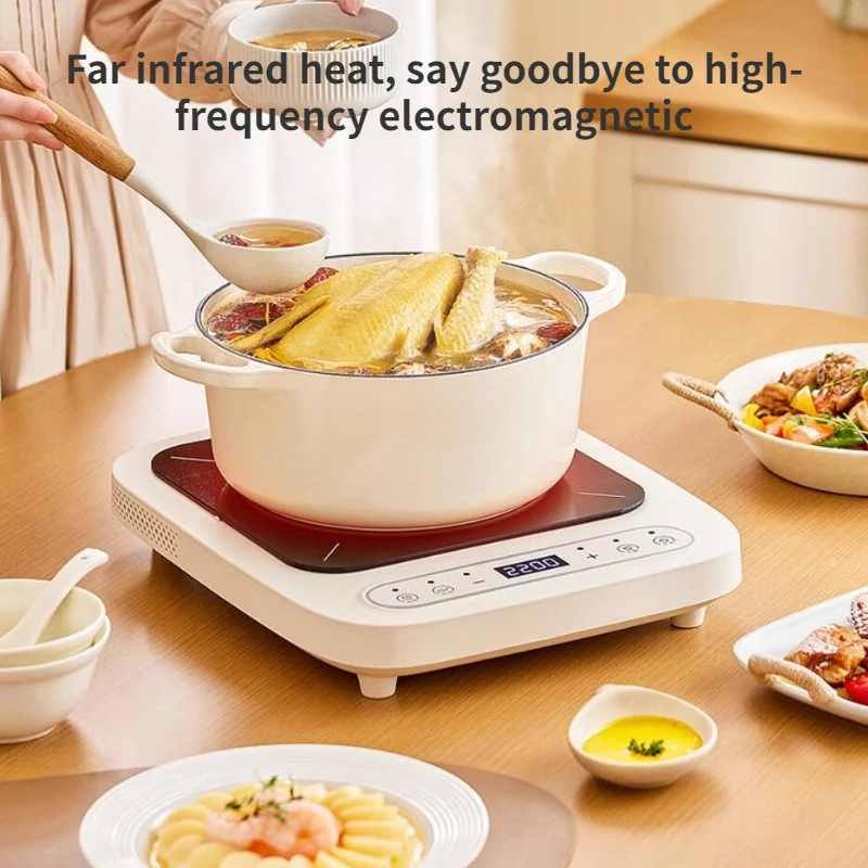 Estufa eléctrica de cerámica multifuncional para el hogar, olla caliente de alta potencia de 2200W, Cocina de Inducción, Mini caldera de té