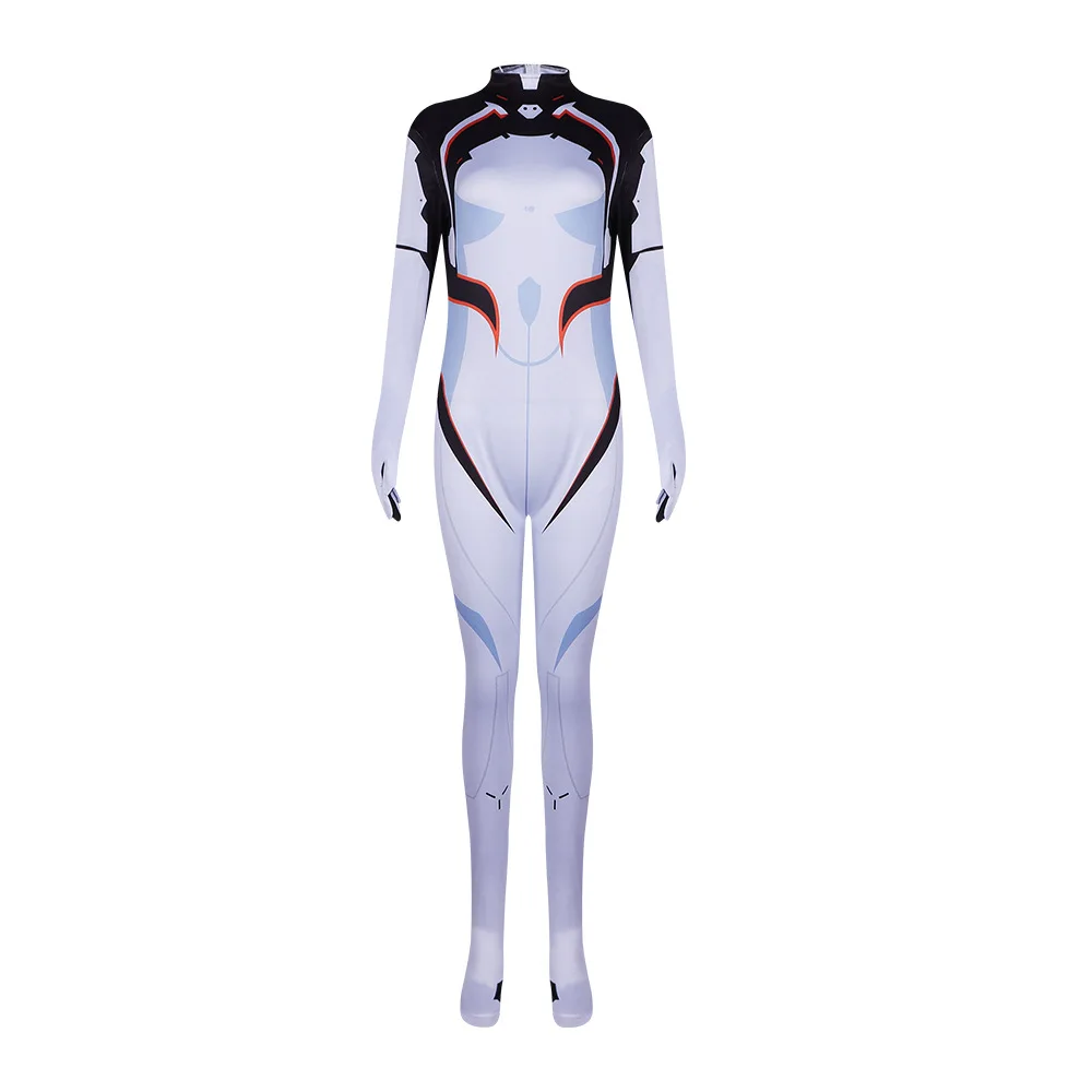 Anime Honkai Star Rail Cosplay Firefly Combat Jumpsuit Women Long Sleeve Print Tight Bodysuit Halloween Game Stage Show Costume view 5