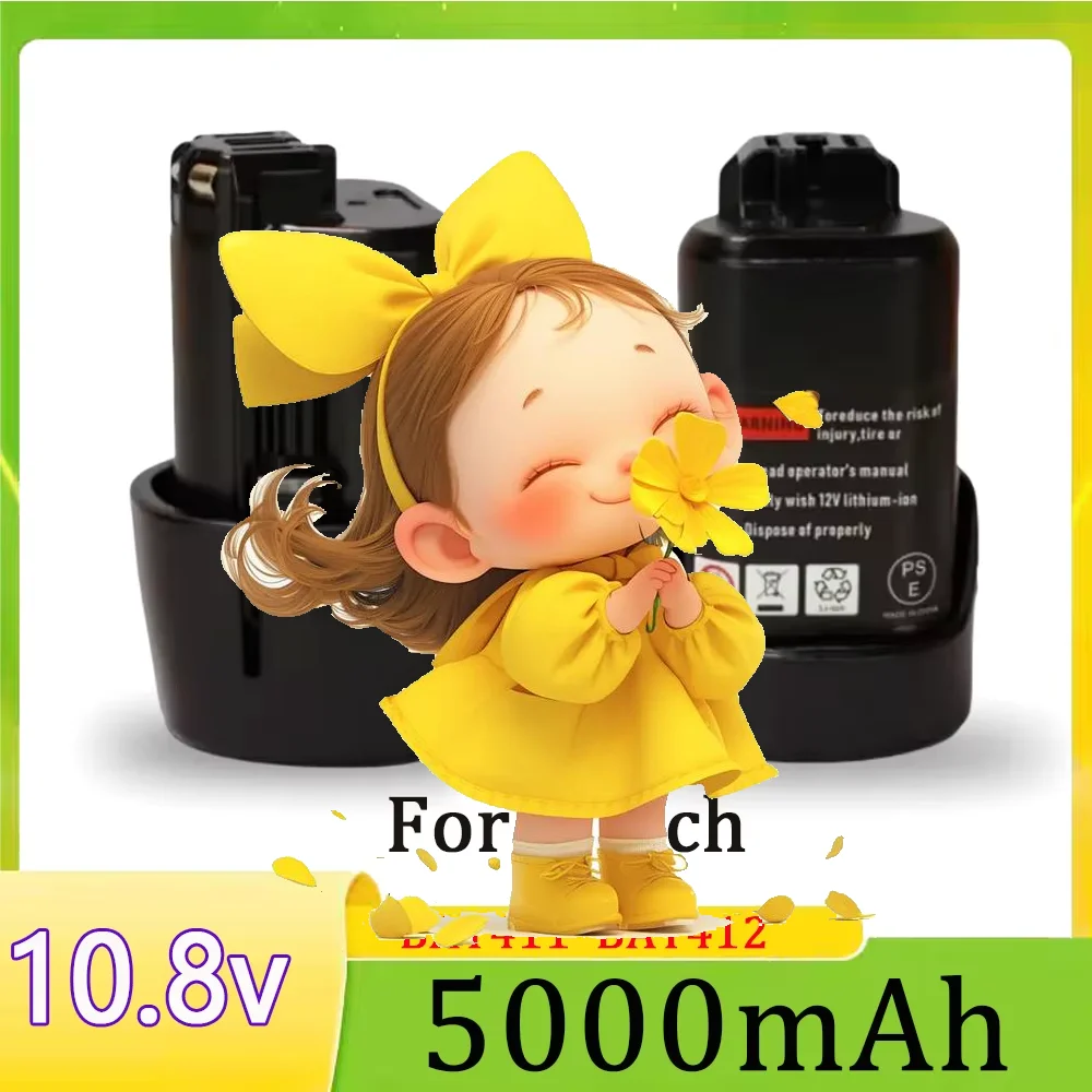 

Подходит для аккумулятора Bosch 10.8V, 5000 мАч, литий-ионный перезаряжаемый аккумулятор BAT411, BAT411A, BAT412, BAT412A, BAT413.