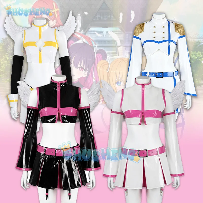 

Miriella Cosplay Costume Wig Anime 2.5 Dimensional Seduction Mikari Tachibana Skirt Uniform Wings Headwear Halloween Party Women