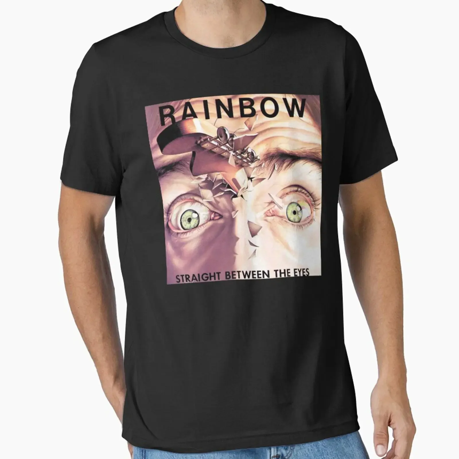 Rainbow Straight Between the Eyes album 1982 Essential T Shirt vintage Washed graphic Comfortable Breathable Unisex