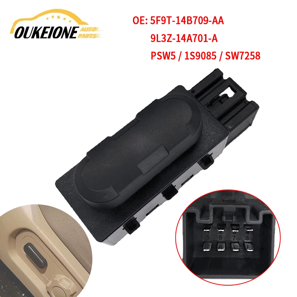 Front Left Driver Side 6 Way Power Seat Adjustment Switch for Ford Lincoln Mercury F150 F250 Mustang Explorer Car Accessories