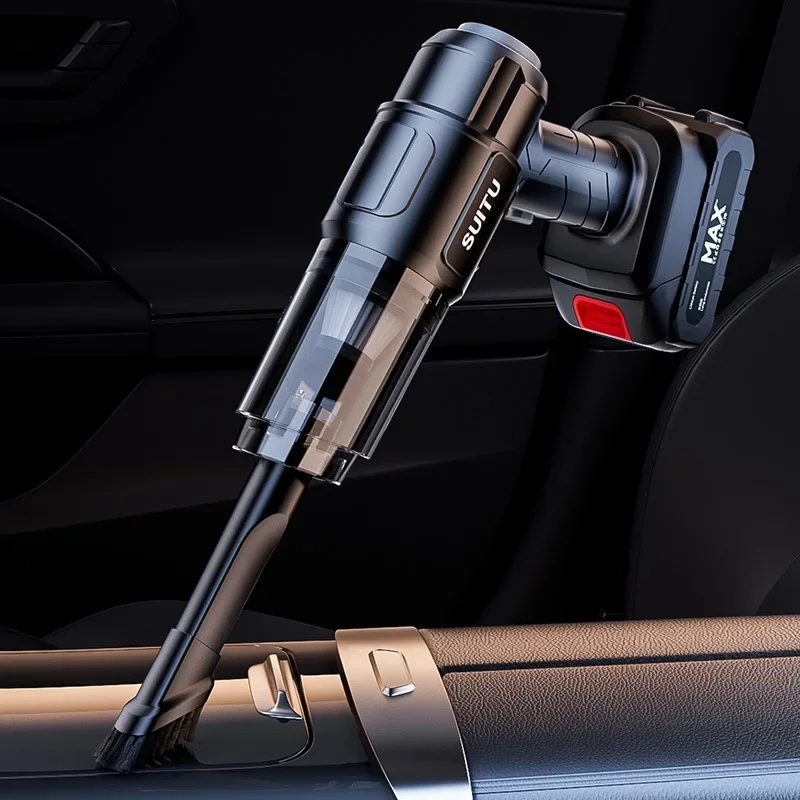 Handheld Super-powerful Wireless Charging Household Suction Dual-purpose Large Suction In Car Vacuum Cleaner 002