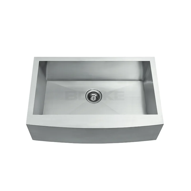 Farmhouse Kitchen Sink Designs with Drain Board Kitchen Taps Italian Top Mount Stainless Steel Style Surface Gauge Double