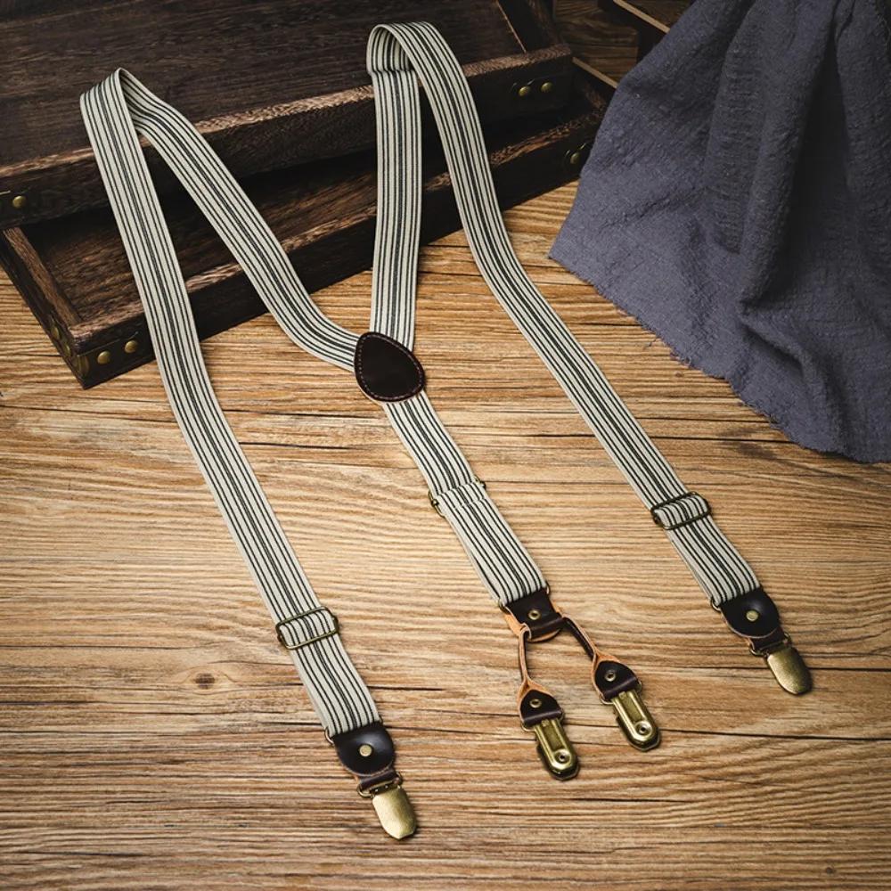 الحمالات الرجعية للرجال مشبك معدني المضادة للانزلاق Y-نوع الحمالات دعوى اكسسوارات النمط البريطاني شريط الحمالات كليب دعوى