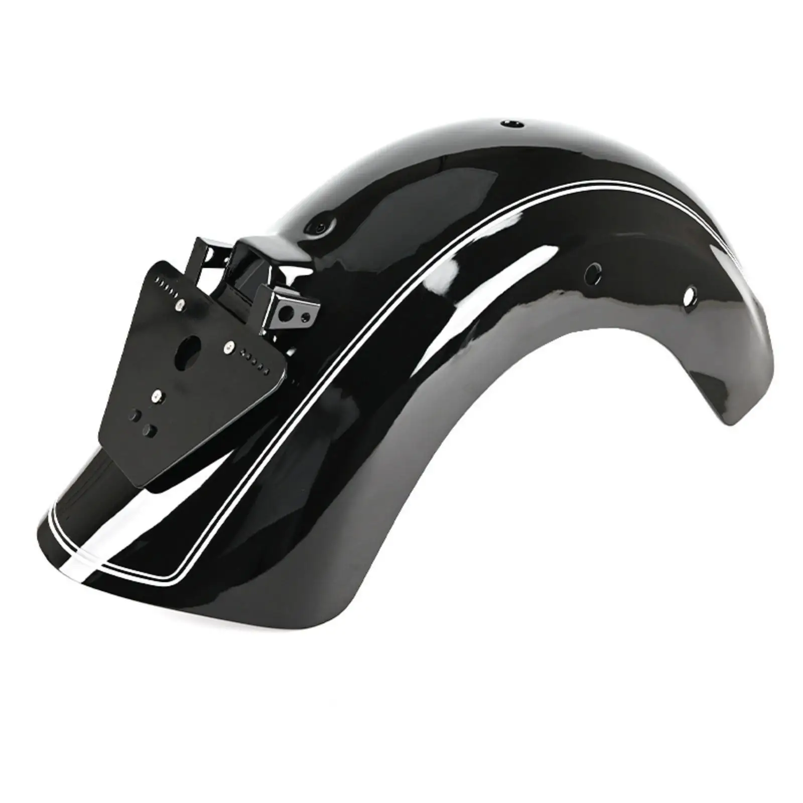 Easy Installation Motorcycle Rear | Glossy, Sleek Low-Profile Look, Rear mudguard with Mounting Bracket, for Garage Projects