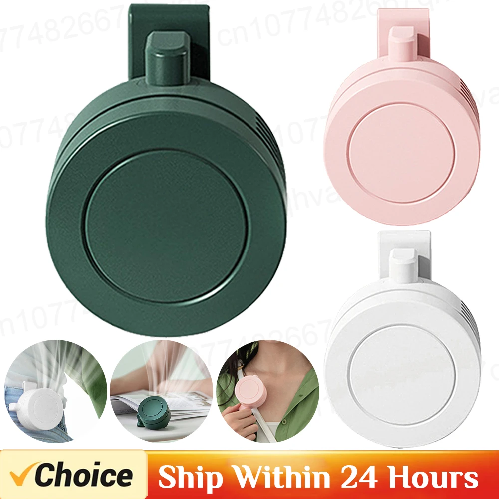 Portable Fan 900mAh Powerful Rechargeable Mini Waist With 3 Speeds Strong Wearable Clip Belt Fan for Outdoor Traveling Fishing