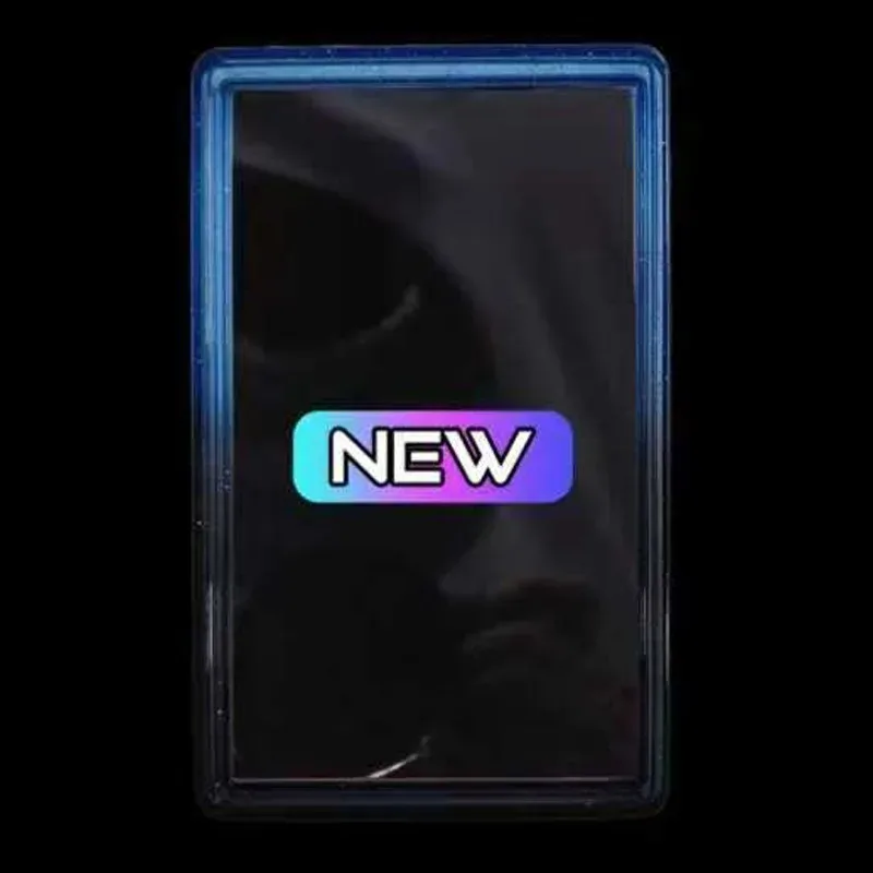 8PCS Fully Enclosed Drop Proof Graded Card Protector, Glitter Gradient Silicone Protective Frame For P-S-A / B-G-S / T-A-G