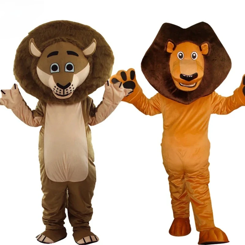 ชุดมาสคอตตุ๊กตาสิงโตการ์ตูน สำหรับงานฮาโลวีน คอสเพลย์ ชุดมาสคอตสิงโตเดินได้ อุปกรณ์ประกอบการแสดง