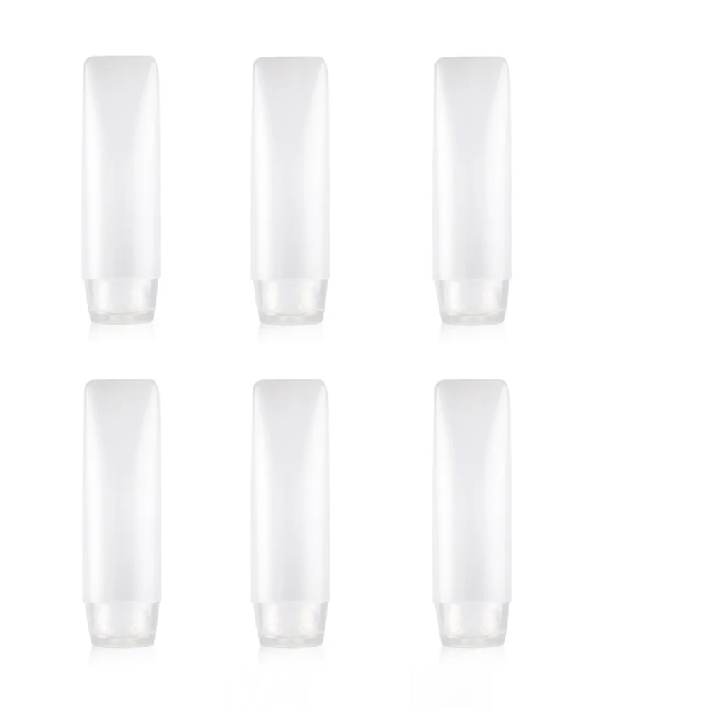 

6Pcs 30Ml Portable Squeeze Bottles for Travel Toiletries Liquid Storage Leak Proof Silicone Soap Conditioner Dispenser Set