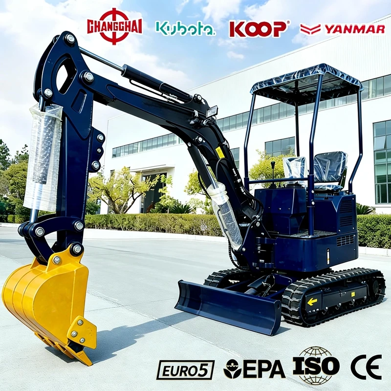 

1.2Ton mini excavator kubota engine Epa/Euro 5 Agricultural Europe Construction mini diesel excavator YANMAR tools