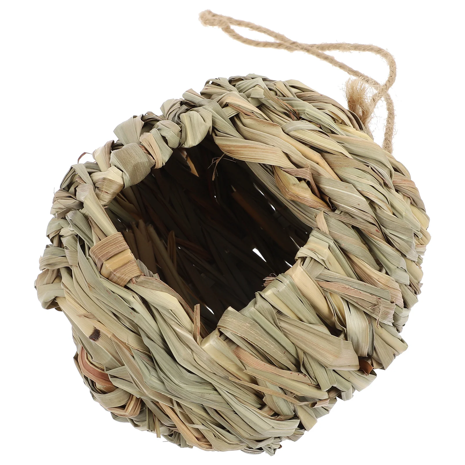 

Straw Woven Bird Nest Natural Birdhouse for Hanging Garden Decoration Breeding Sleeping Roosting Spot Comfortable Safe