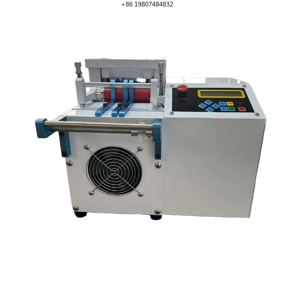 Rubber Hose Heat Shrink Tube Cable Manufacturing Equipment Automatic 220V Silicone PVC Pipe Cutting Machine Small