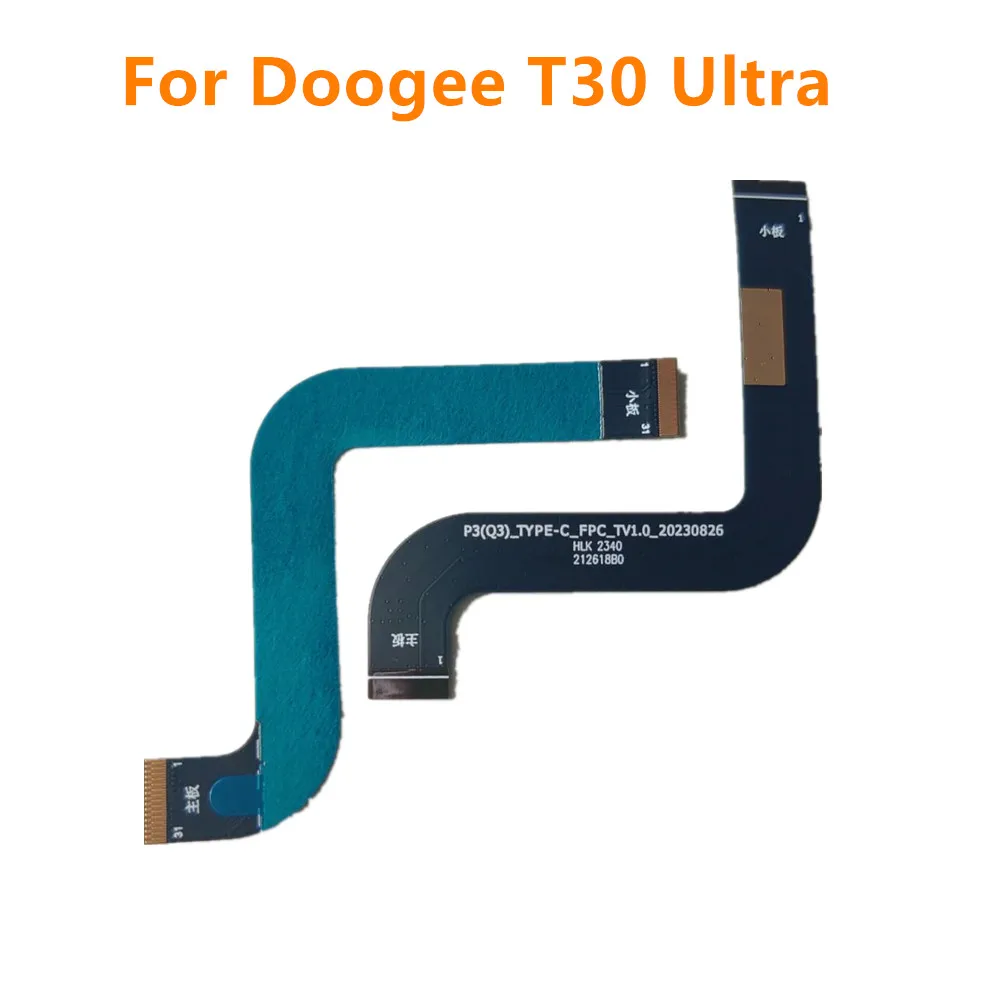 New For Doogee T30 Ultra Tablet PC Pad LCD USB Charger Board Type C Transfer FPC Flex Cable Connector Repair Accessories