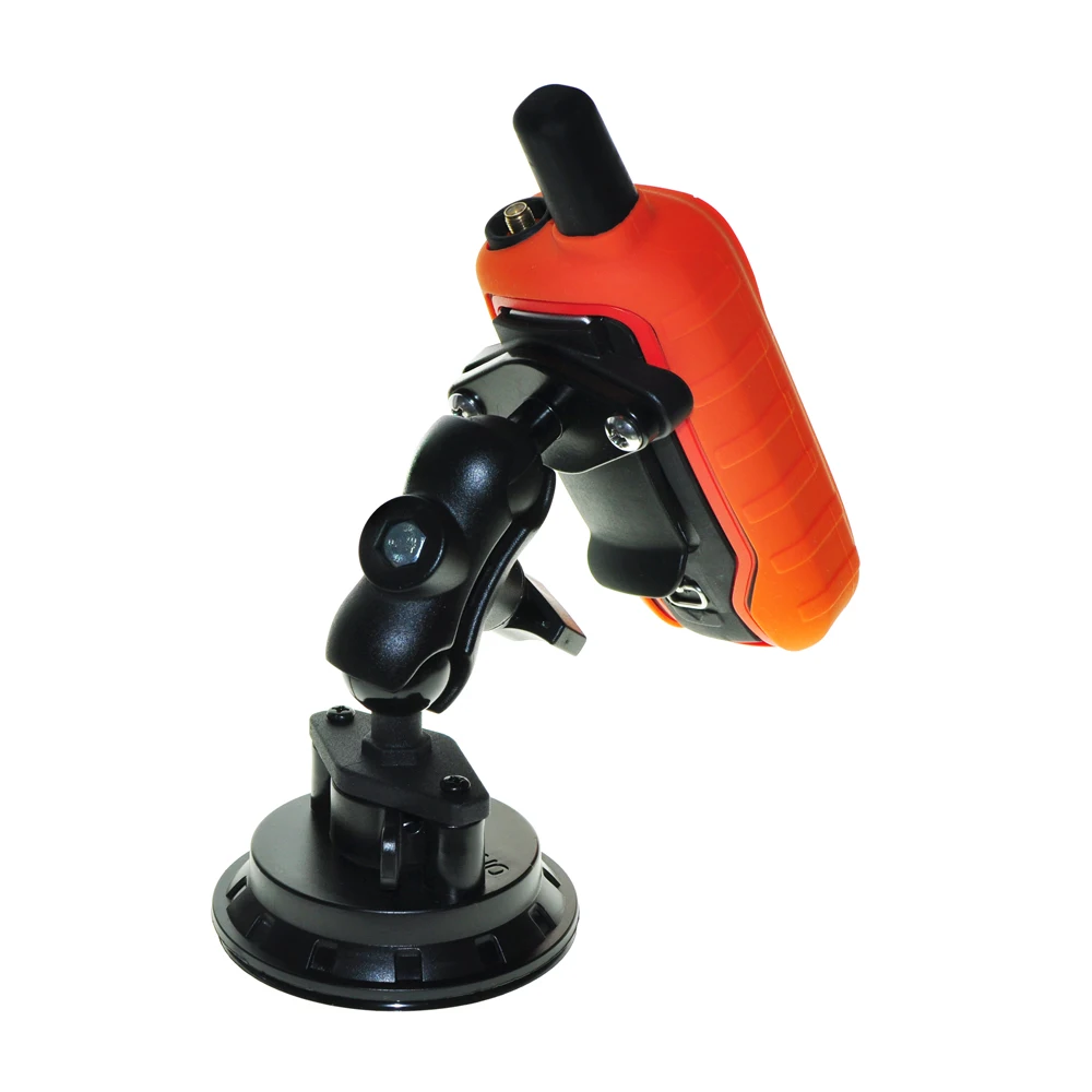 Mount + Double Socket Arm + Twist Lock Suction Cup Ball Bracket Base for Garmin Alpha 100 200i 50 300 300i 200 Astro 320 430 220