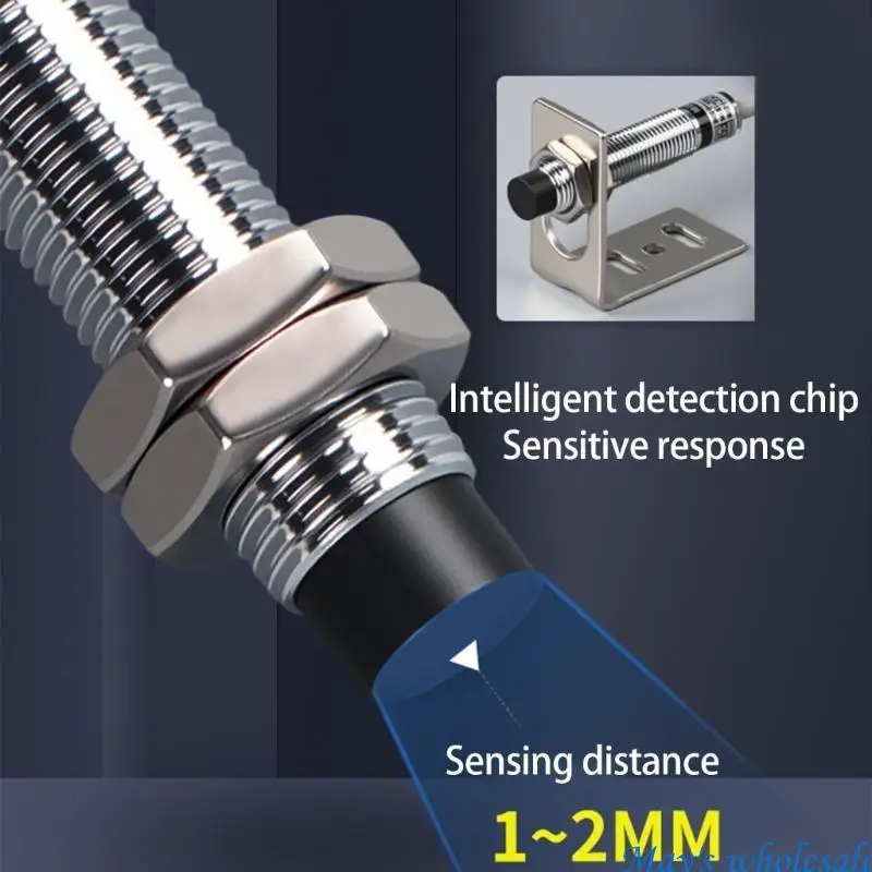 Convenient M12Inductive Sensors NPN NO 5mm Detection High Sensitivity Easy Installion Designs for Automation Systems 448A