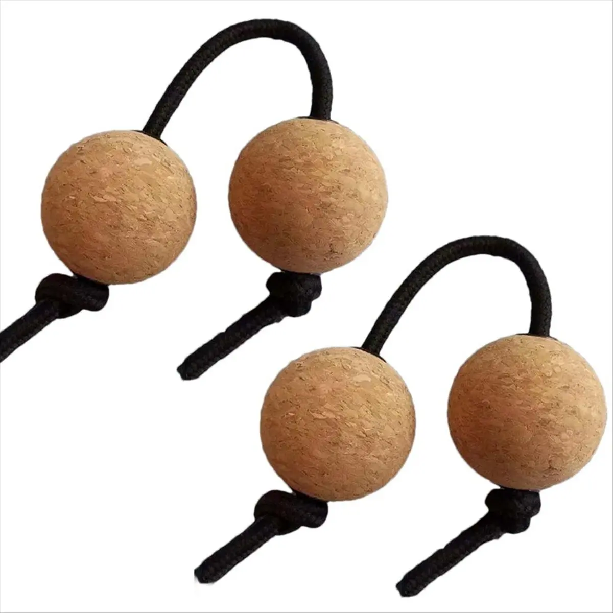 Shaker 2 Pairs Cork Kashaka Shaker Asalato Ball Instrument Percussion Instrument Classical African Balls for Music &LICG