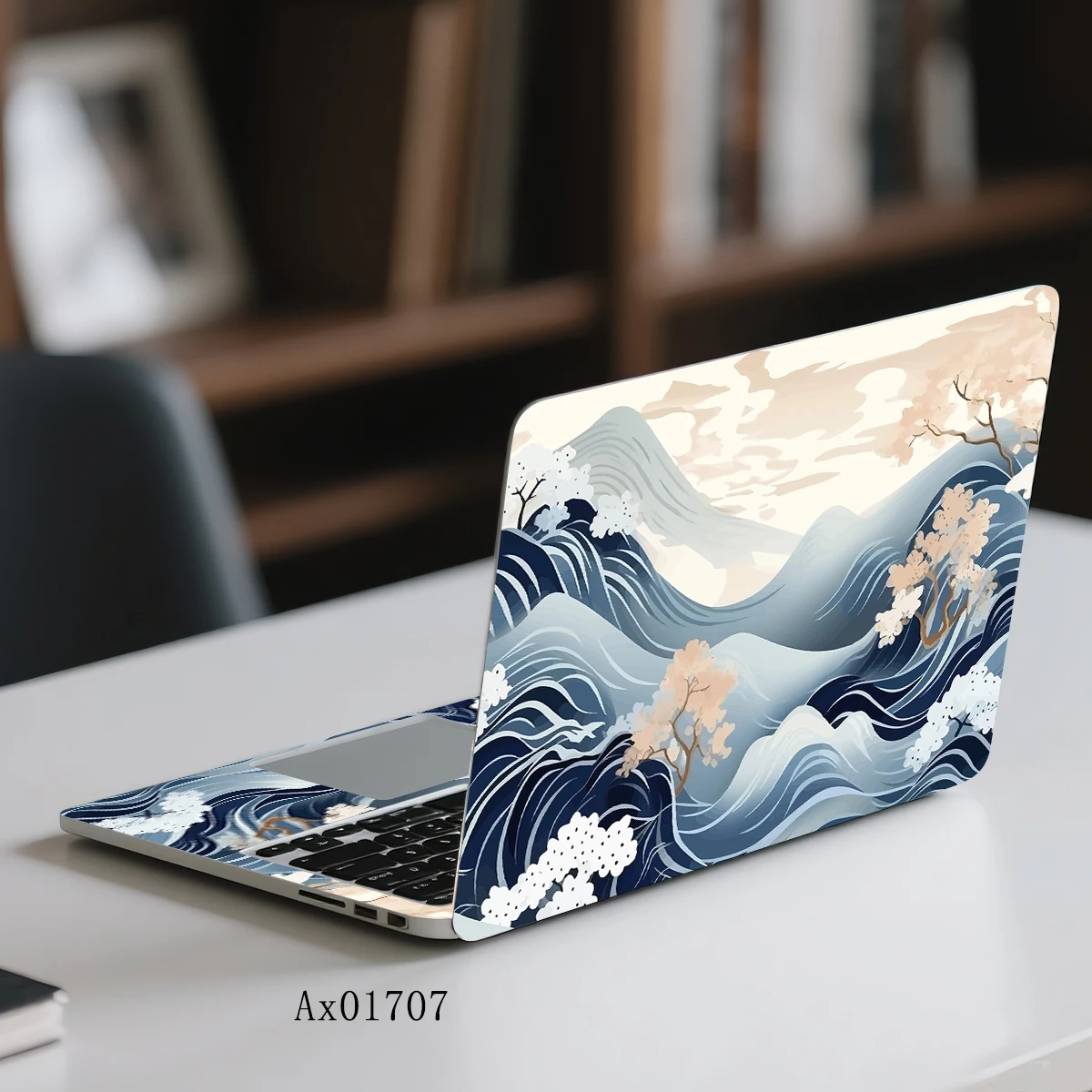 ملصق لابتوب بتصميم موجة جبلية  - مراجعة Art Craft Notebook وسعره
