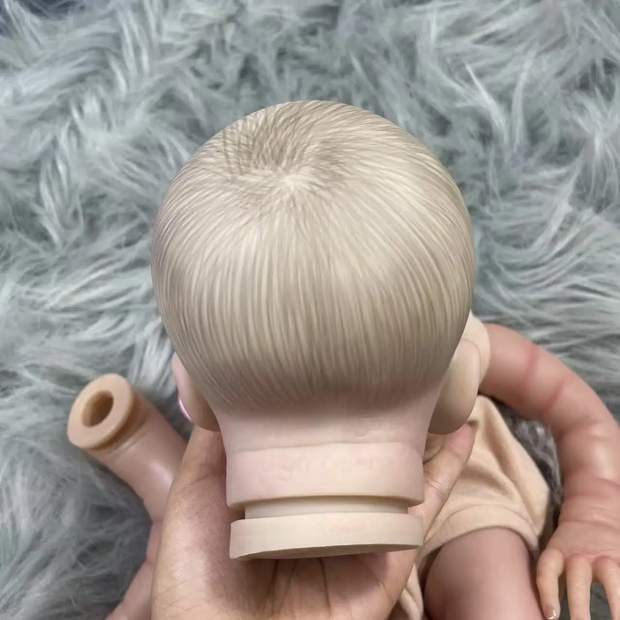 Kit de boneca bebê reborn de vinil de 20 polegadas Jude 3D pele pintada realista inacabado peças de molde de boneca recém-nascida de vinil