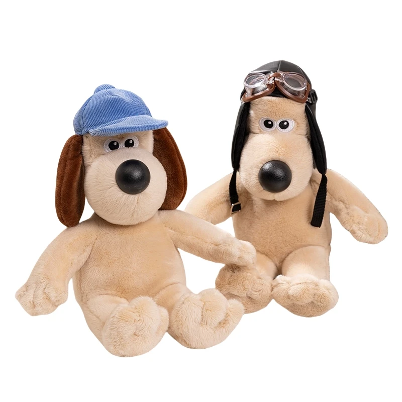 الكرتون جروميت أفخم والاس اللعب أنيمي جرو محشوة الدمى Kawaii غرفة ديكور الشيف نمط لعبة جمع الاطفال عيد الميلاد هدية عيد الميلاد