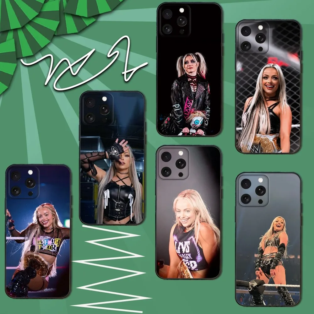 

W-WWE L-Liv Morgan Phone Case For iPhone 16e,16,15,14,13,12,11,Pro,X,XS,Max,XR,Plus,Mini Soft Black Cover