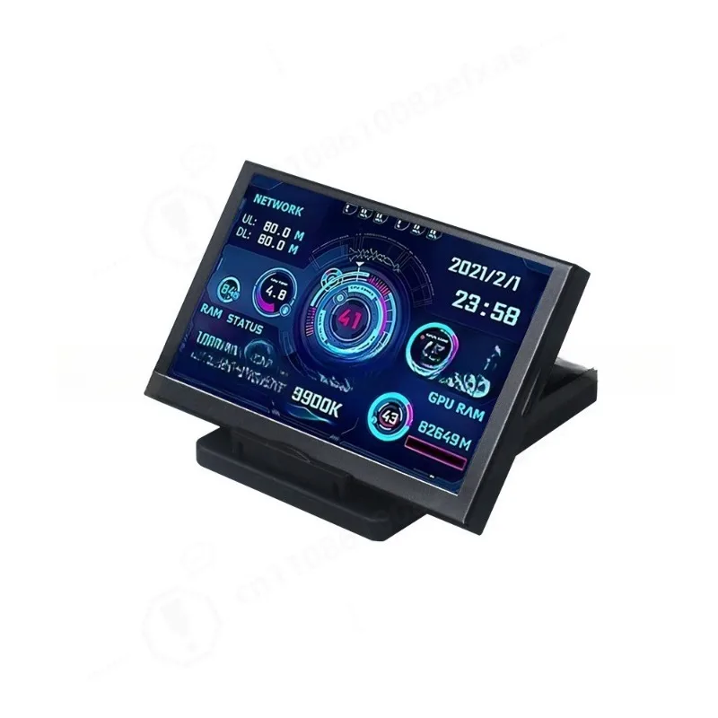 5 Inch IPS USB Secondary Screen for PC Computer Case Monitoring Display No Software Plug and Play