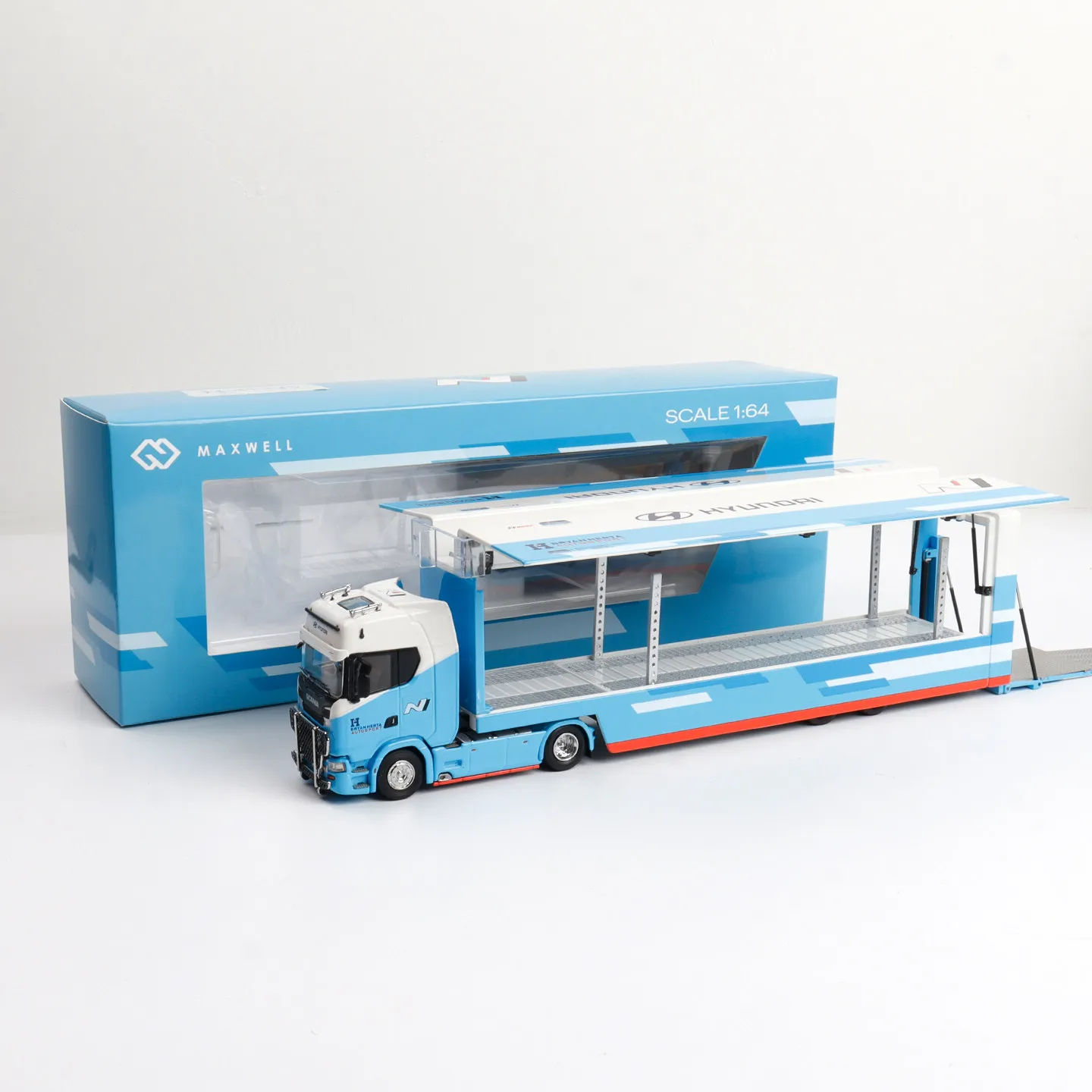 Maxwell 1:64 Scania S730 Truck Double Decker Container Hoonicorn