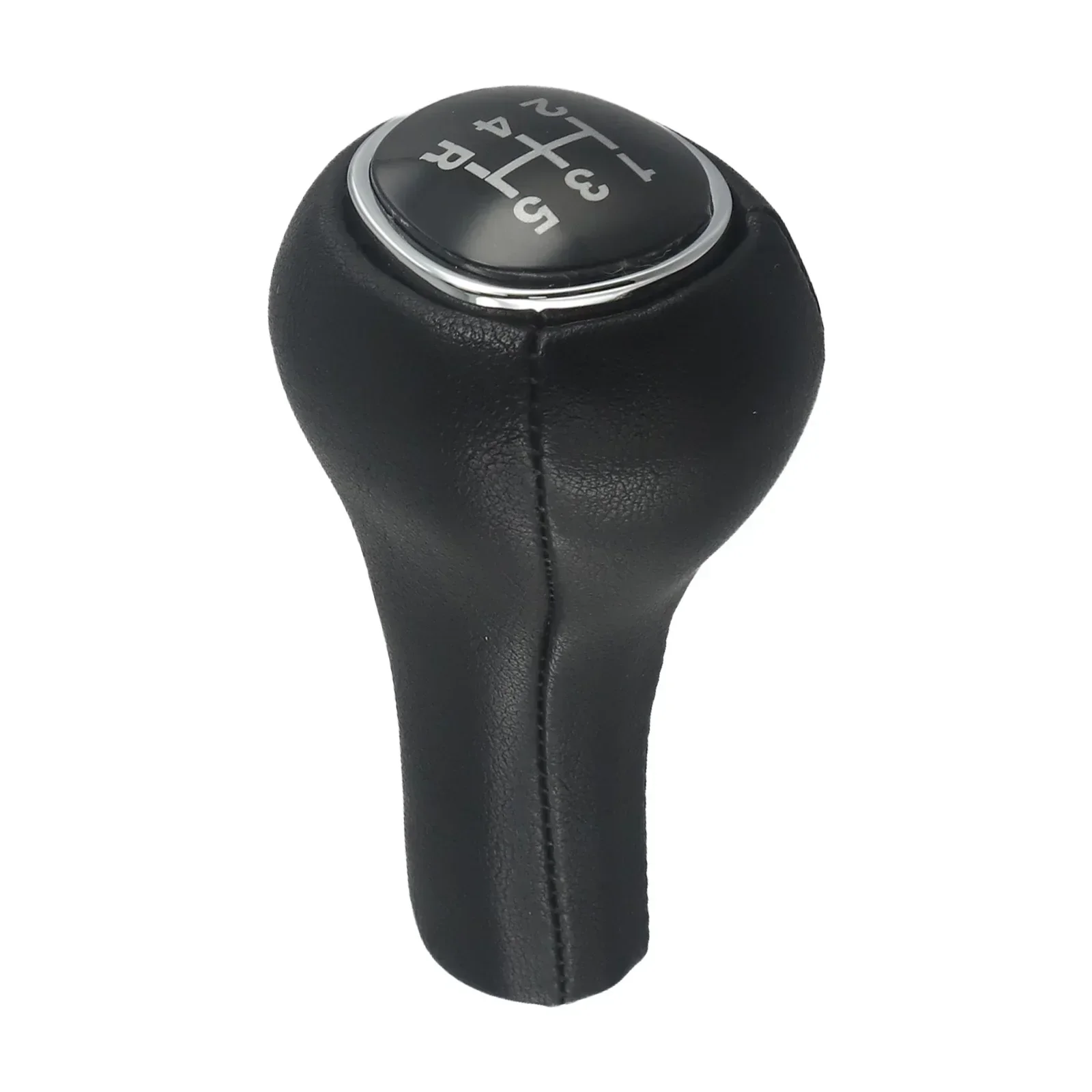 5-Speed Gear Knob 5-speed Gear Knob Enhanced Style High-quality Material Premium Black Chrome Vehicle Interior Upgrade