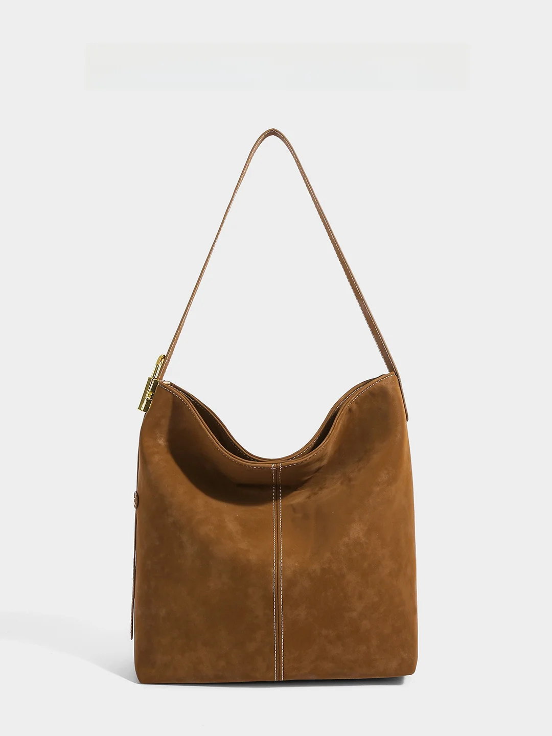 

Официальный сайт Charlize Kit Маленькая женская сумка-ведро через плечо 2025 New Sle Casual Simple Sle контрастного цвета Lea...