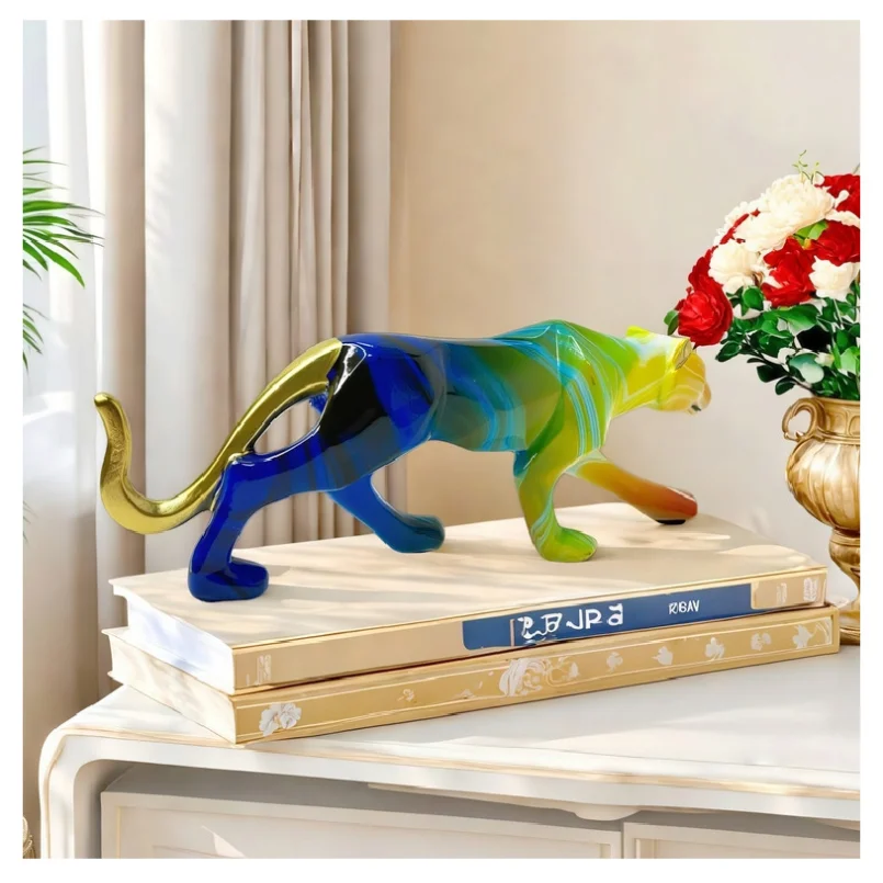 Statue de Léopard Géométrique  - Home Decor Resin avis et prix
