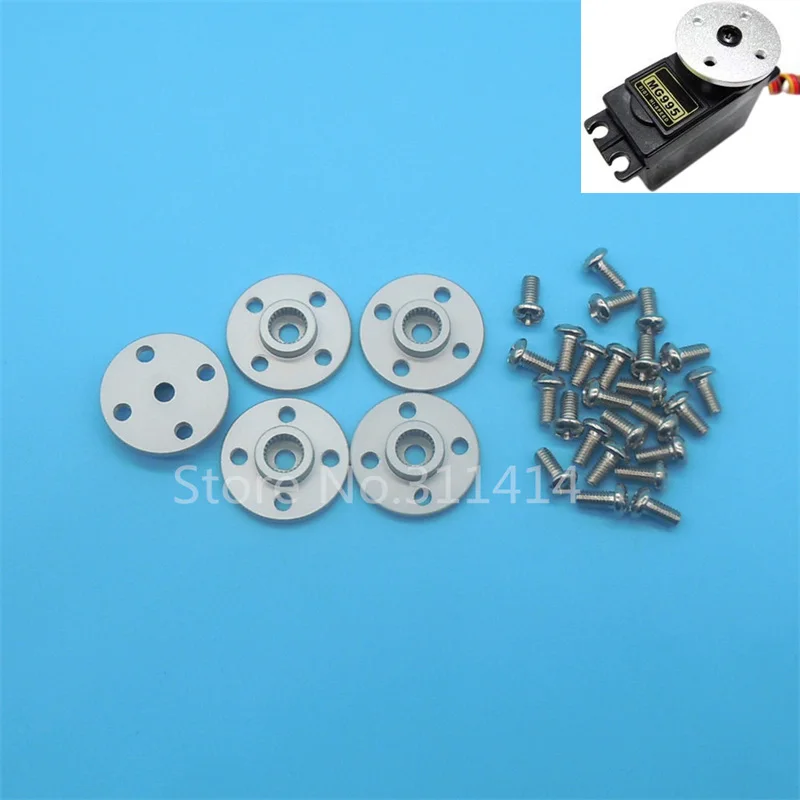 5pcs/10pcs/20pcs Metal Servo Arm 25T Round Type Disc Matal Horns For MG995 MG996R RC Servos Futaba Hitec ACE Robot Free Shipping